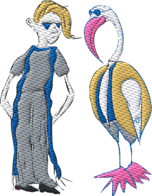The Boy and the Heron Embroidered