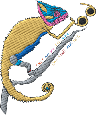 Don't call me Embroidered