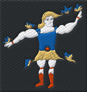 Hercules Embroidered