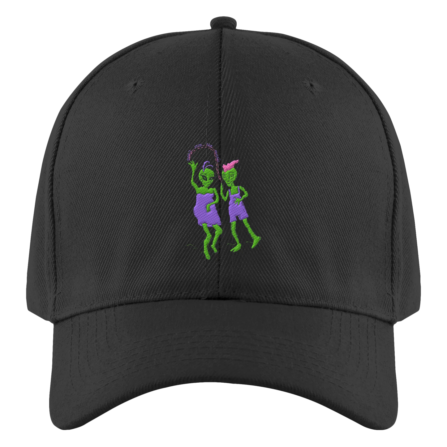 Dancing Aliens Embroidery - Authentic Baseball Cap