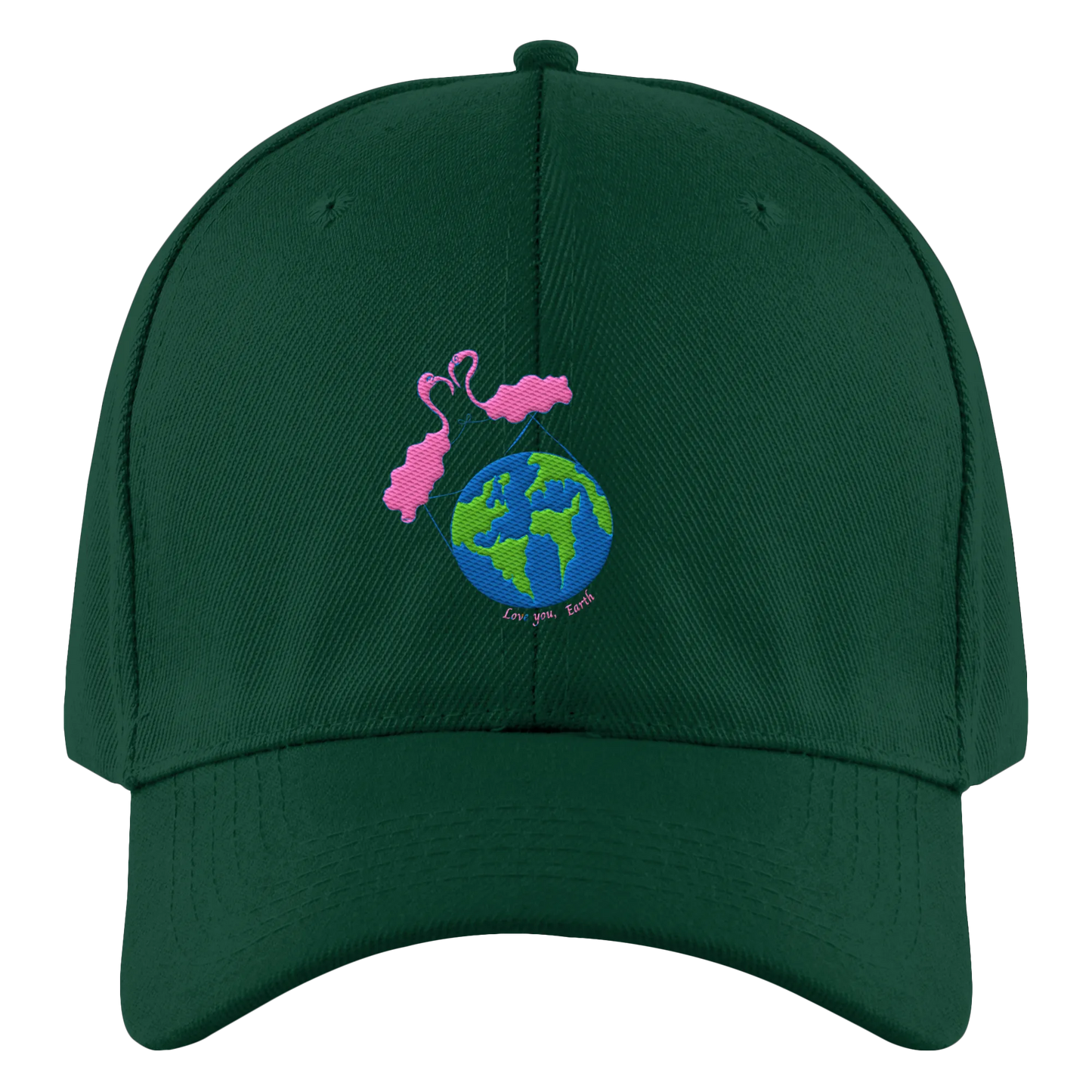 Love you Earth/ Embroidery - Authentic Baseball Cap