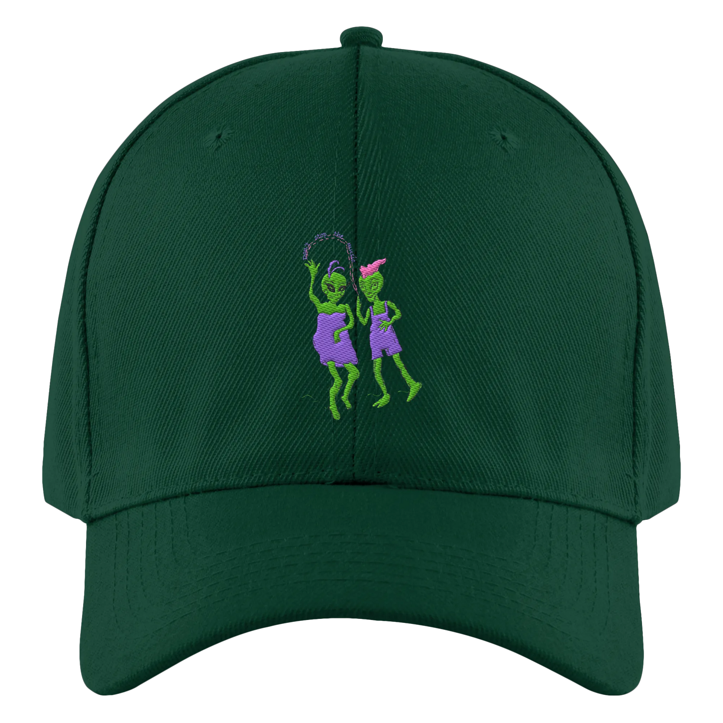 Dancing Aliens Embroidery - Authentic Baseball Cap