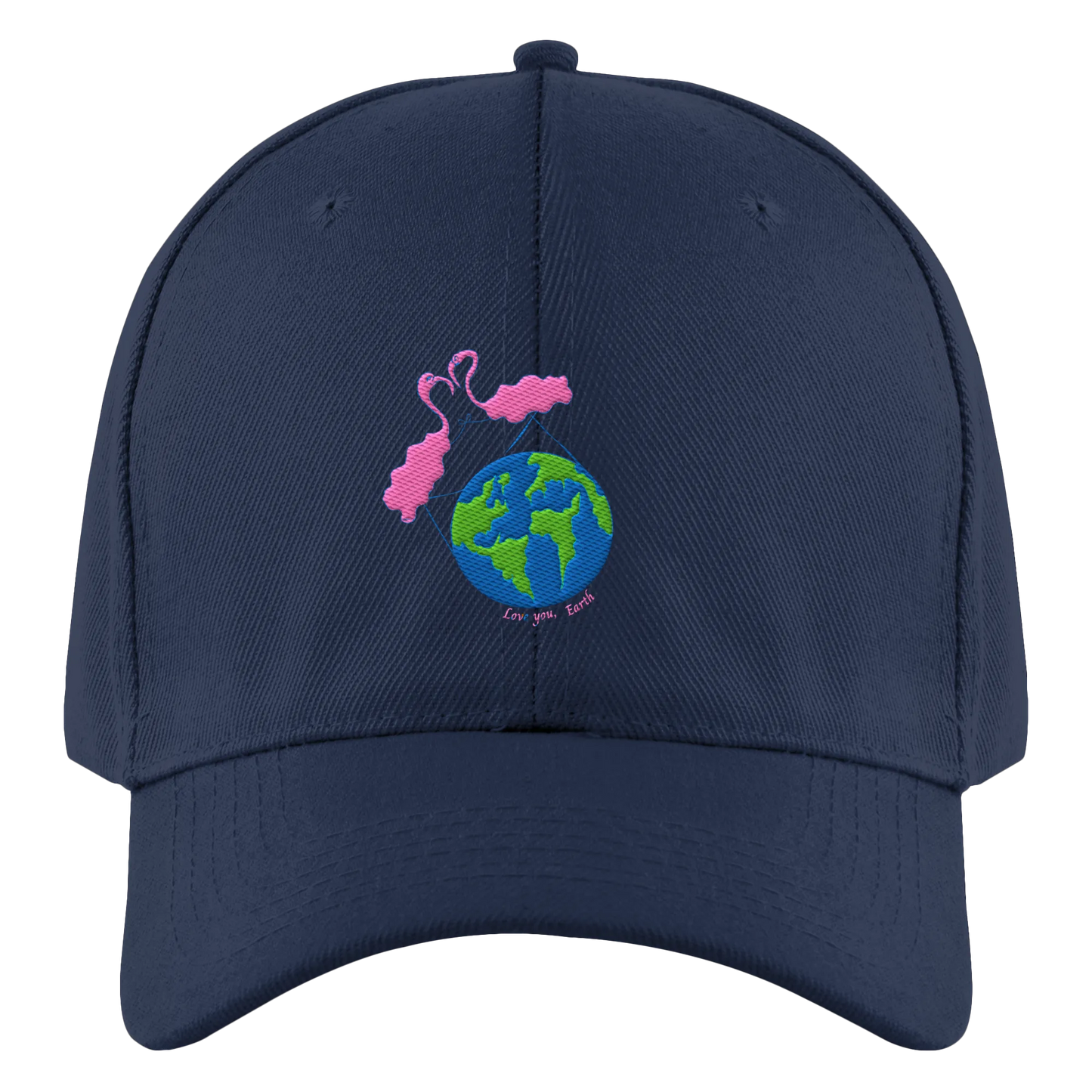 Love you Earth/ Embroidery - Authentic Baseball Cap