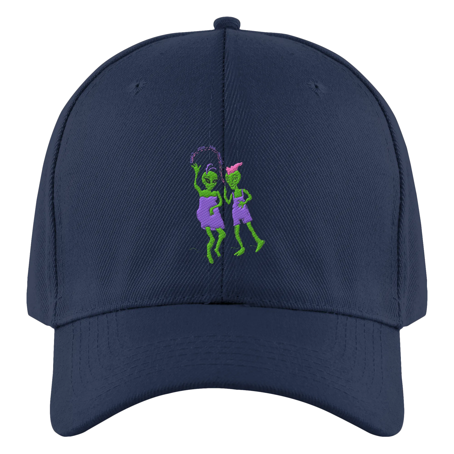 Dancing Aliens Embroidery - Authentic Baseball Cap