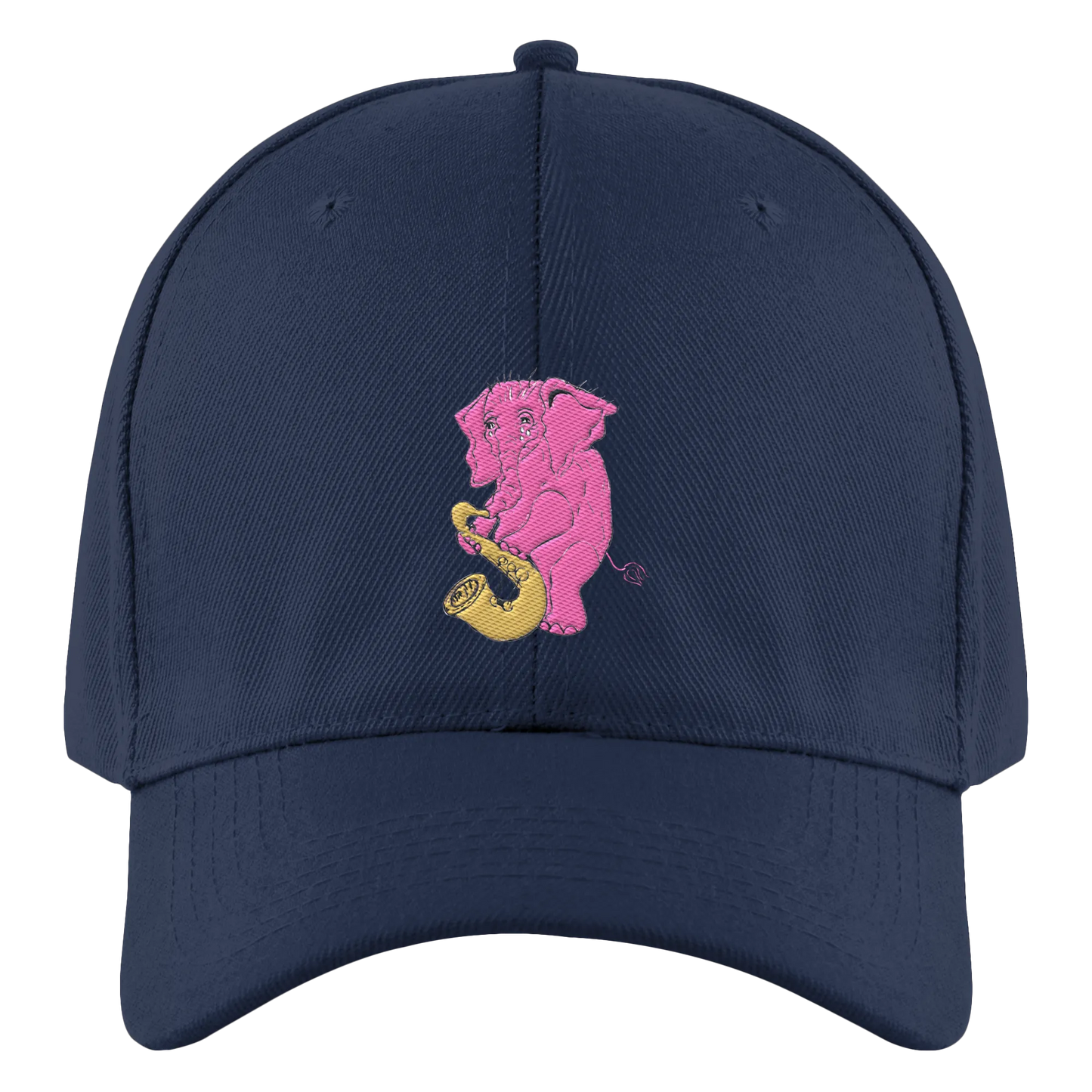 A sad Elephant Embroidery - Authentic Baseball Cap