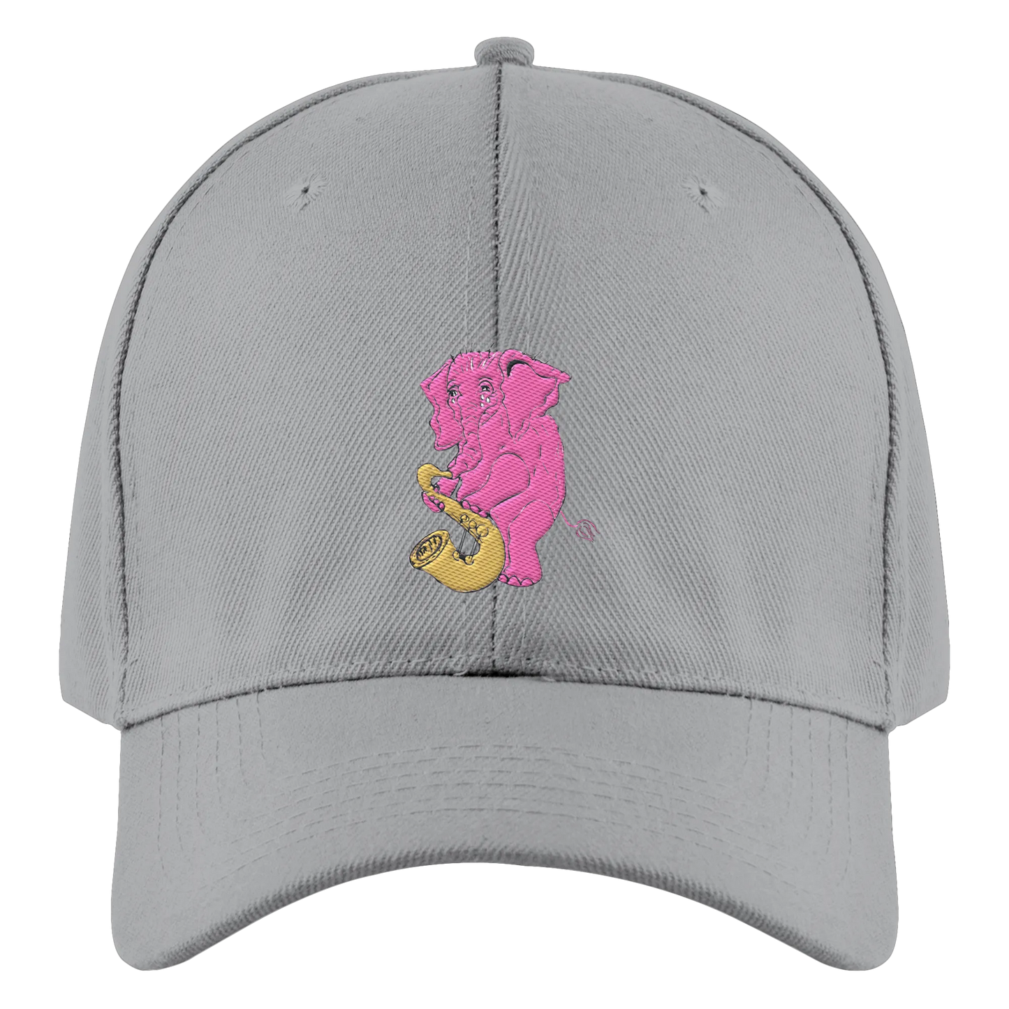 A sad Elephant Embroidery - Authentic Baseball Cap