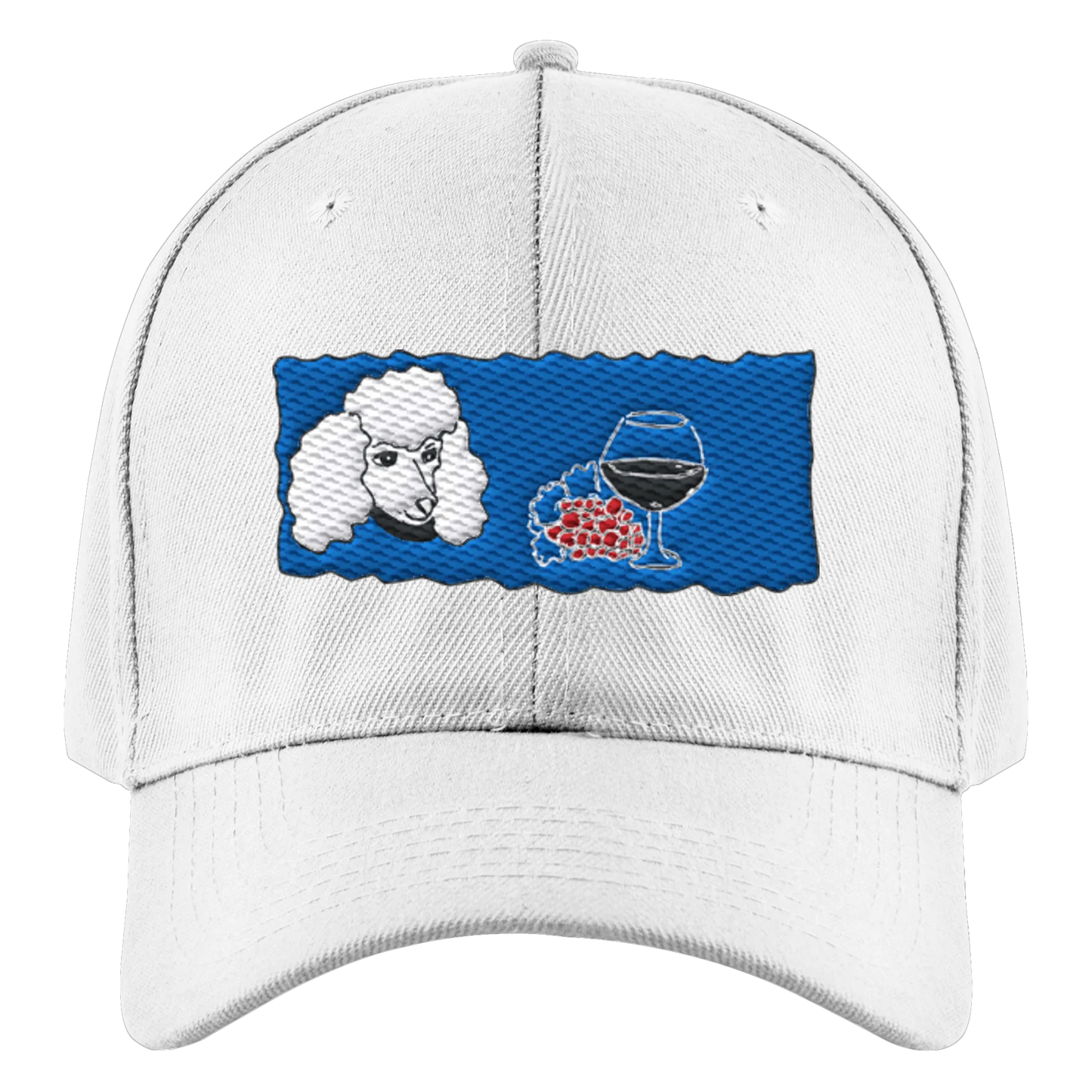 Wine Dog Embroidery - Authentic Baseball Cap