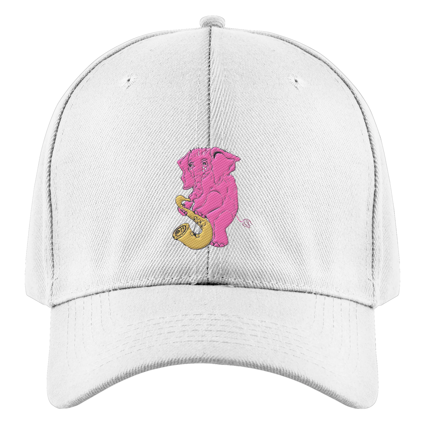 A sad Elephant Embroidery - Authentic Baseball Cap