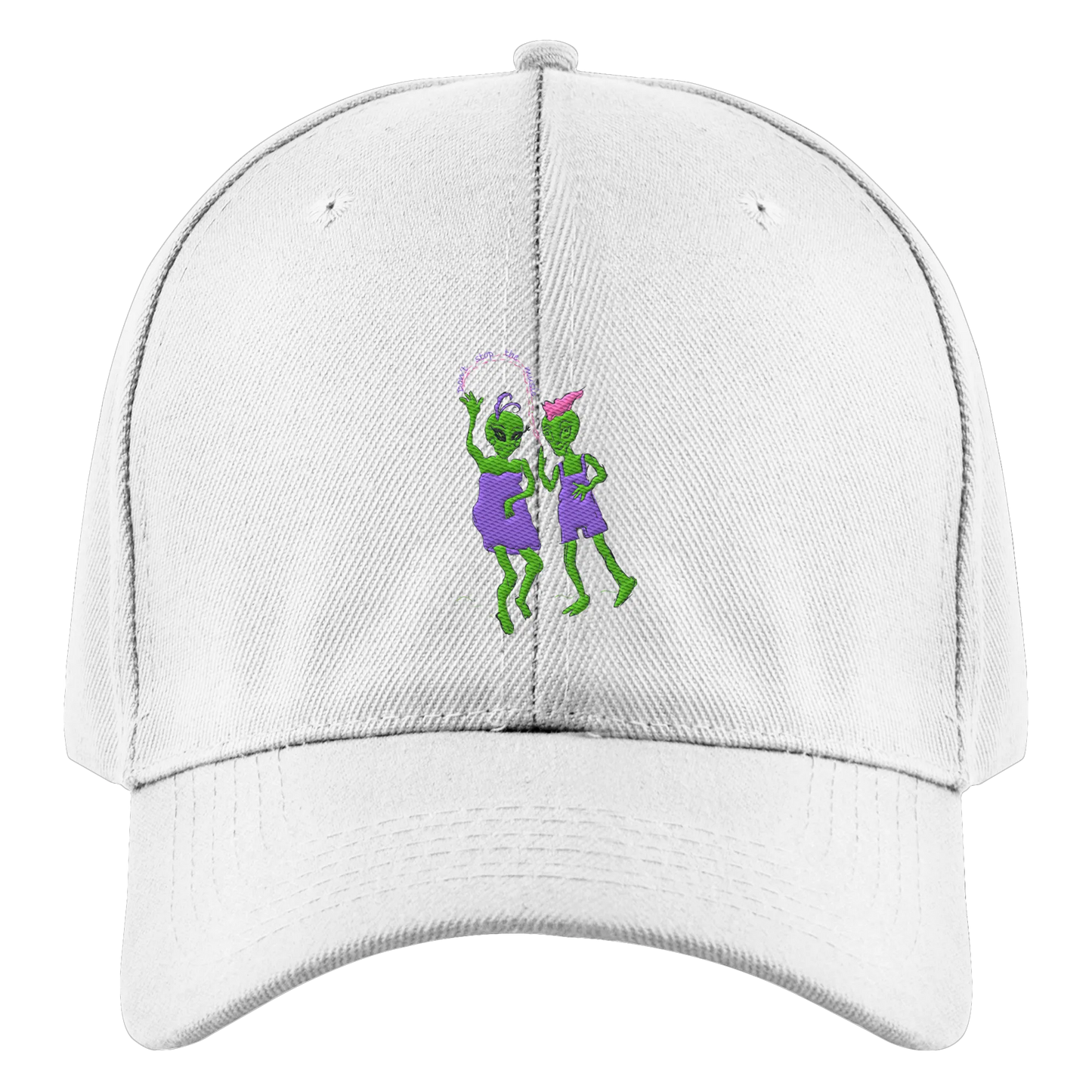 Dancing Aliens Embroidery - Authentic Baseball Cap