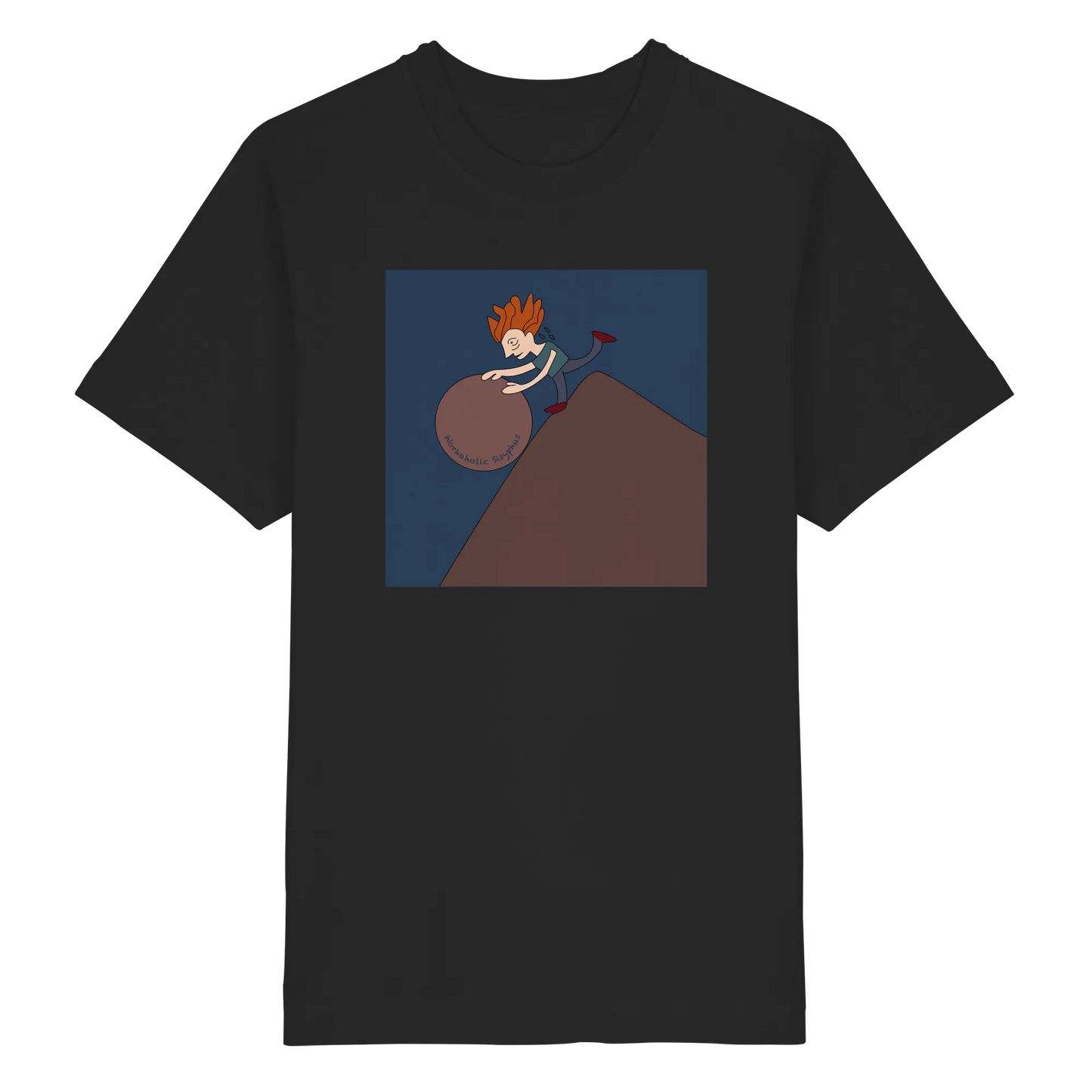 workaholic Sisyphus - Heavy Oversized Organic Shirt
