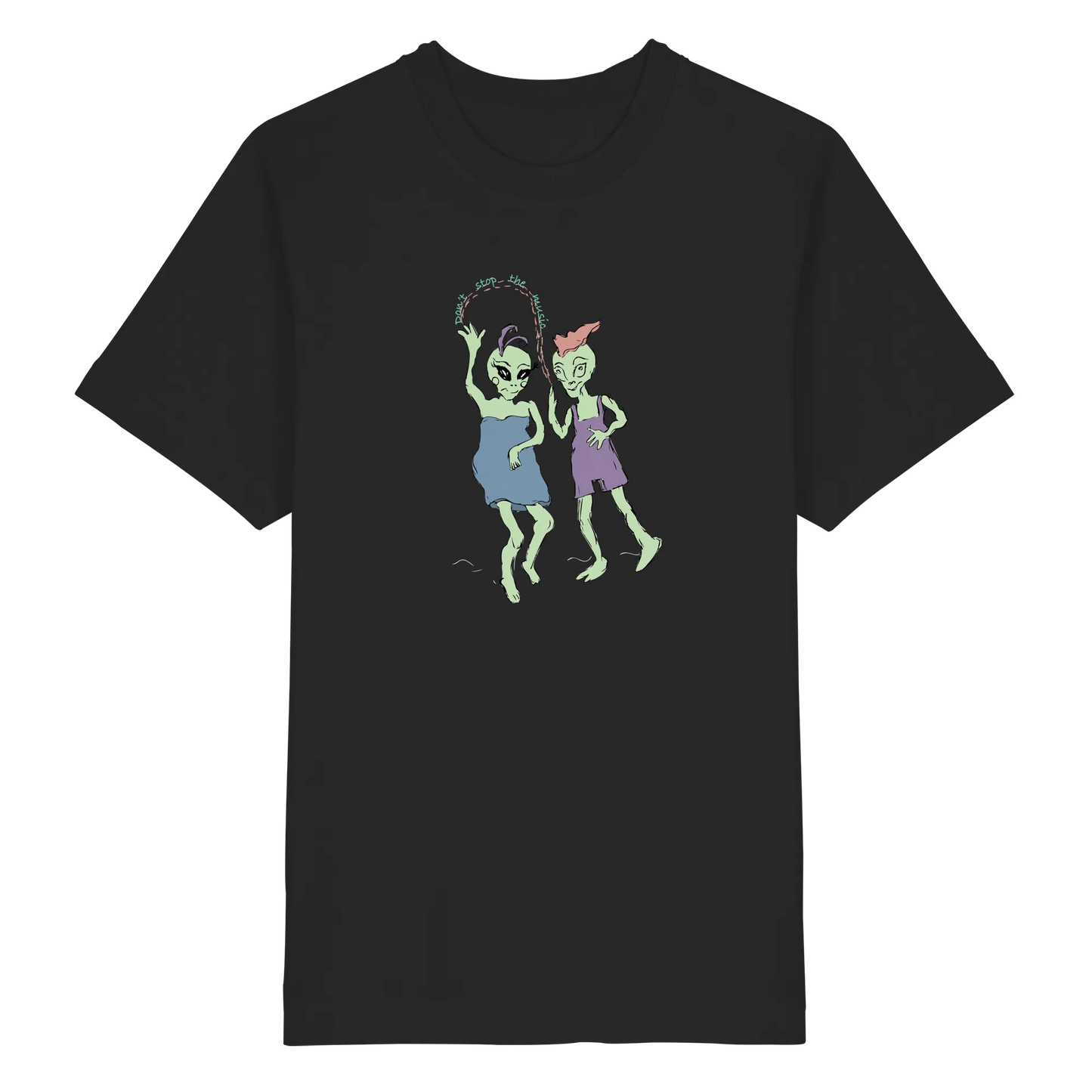 Dancing Aliens! - Heavy Oversized Organic Shirt