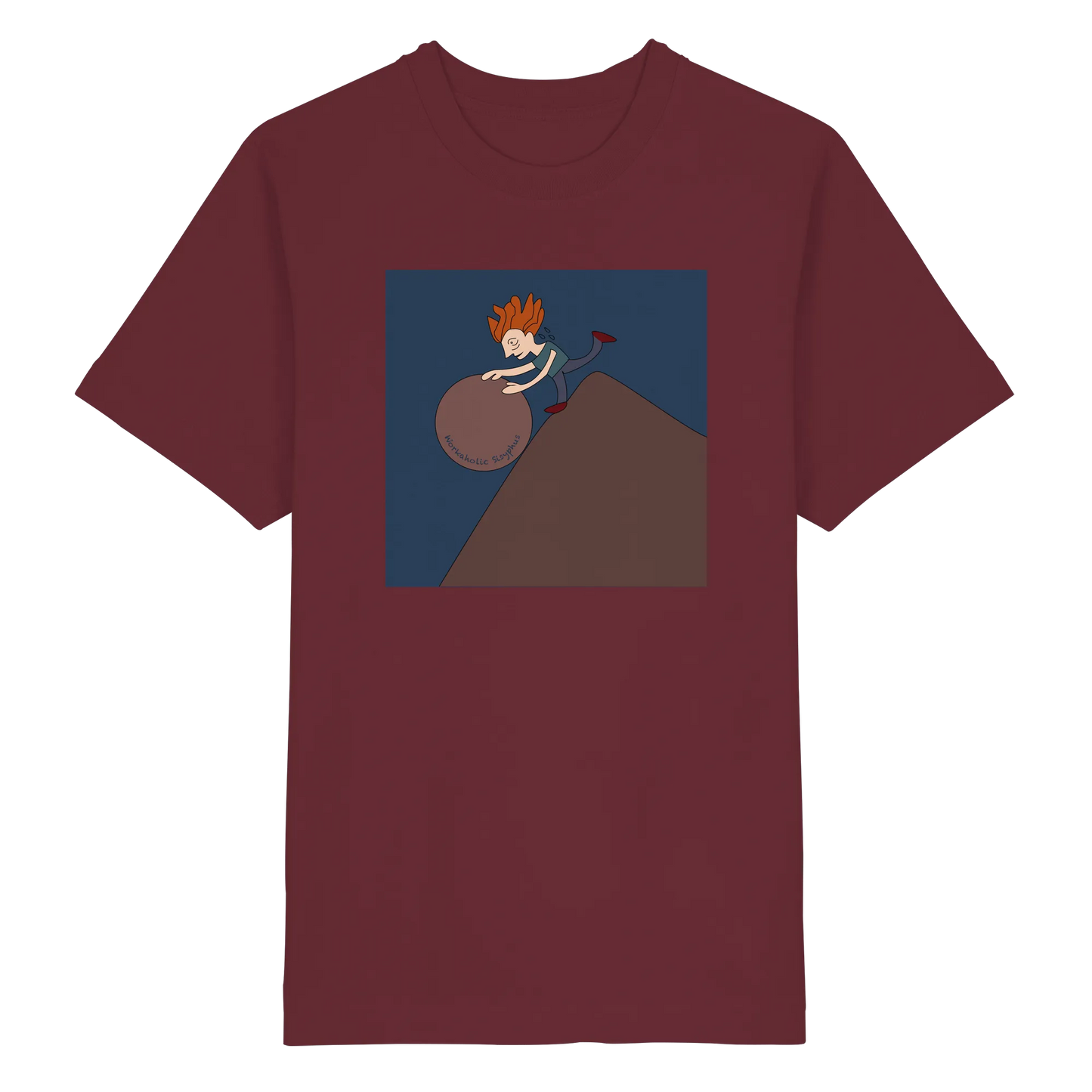 workaholic Sisyphus - Heavy Oversized Organic Shirt