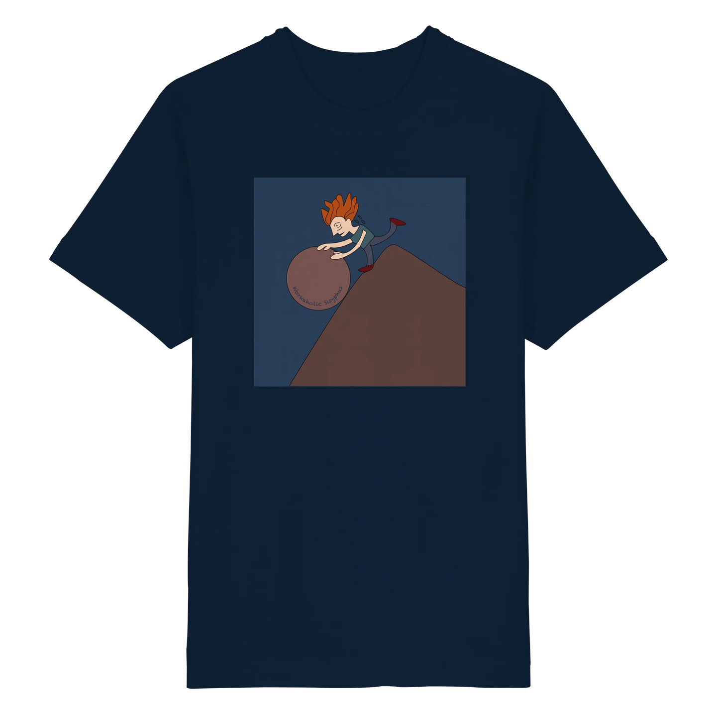 workaholic Sisyphus - Heavy Oversized Organic Shirt