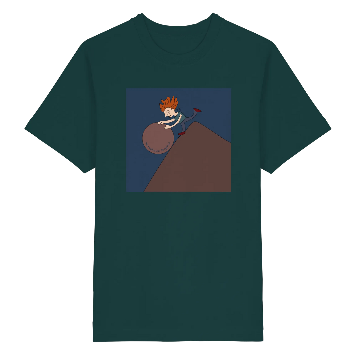 workaholic Sisyphus - Heavy Oversized Organic Shirt