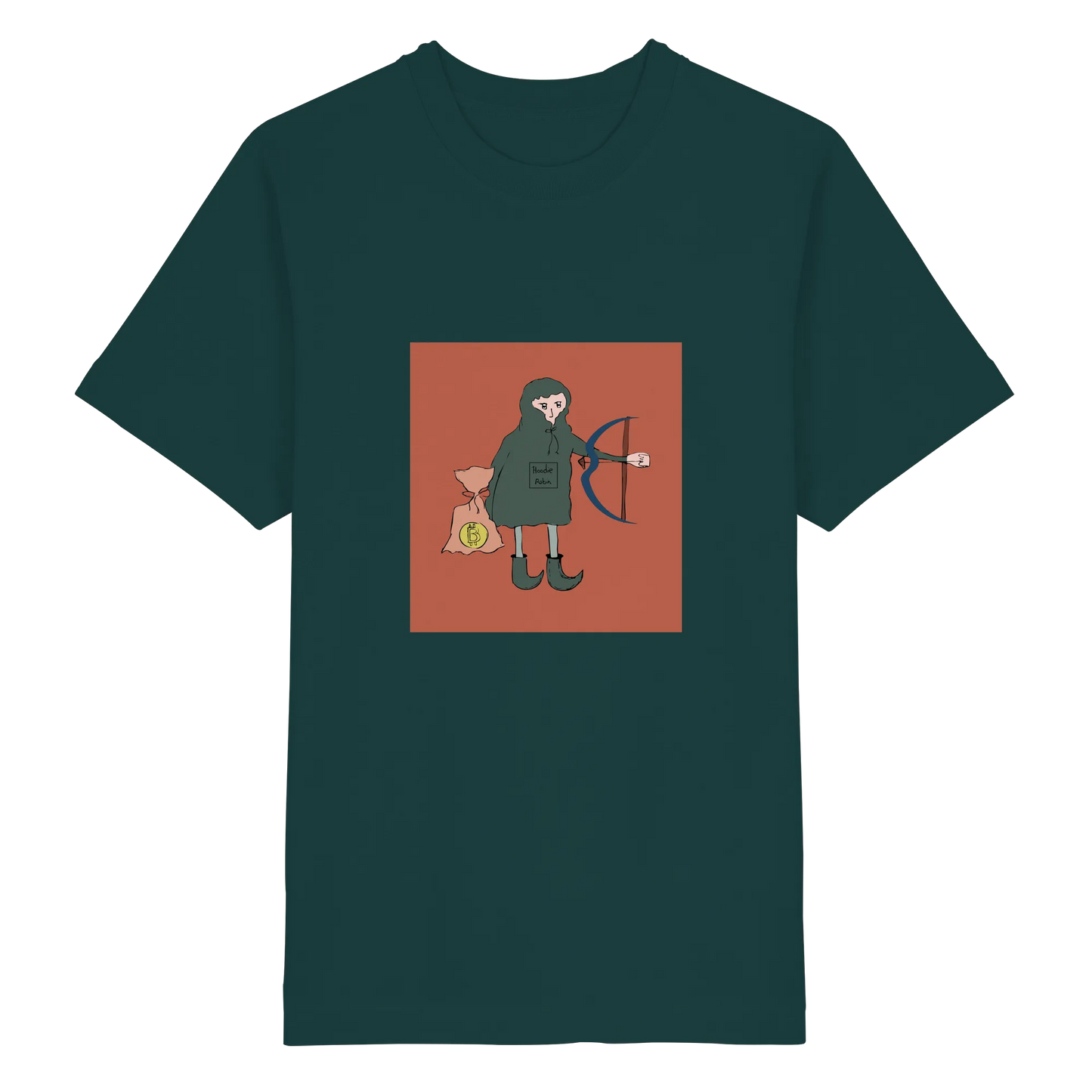 Hoodie Robin - Heavy Oversized Organic Shirt