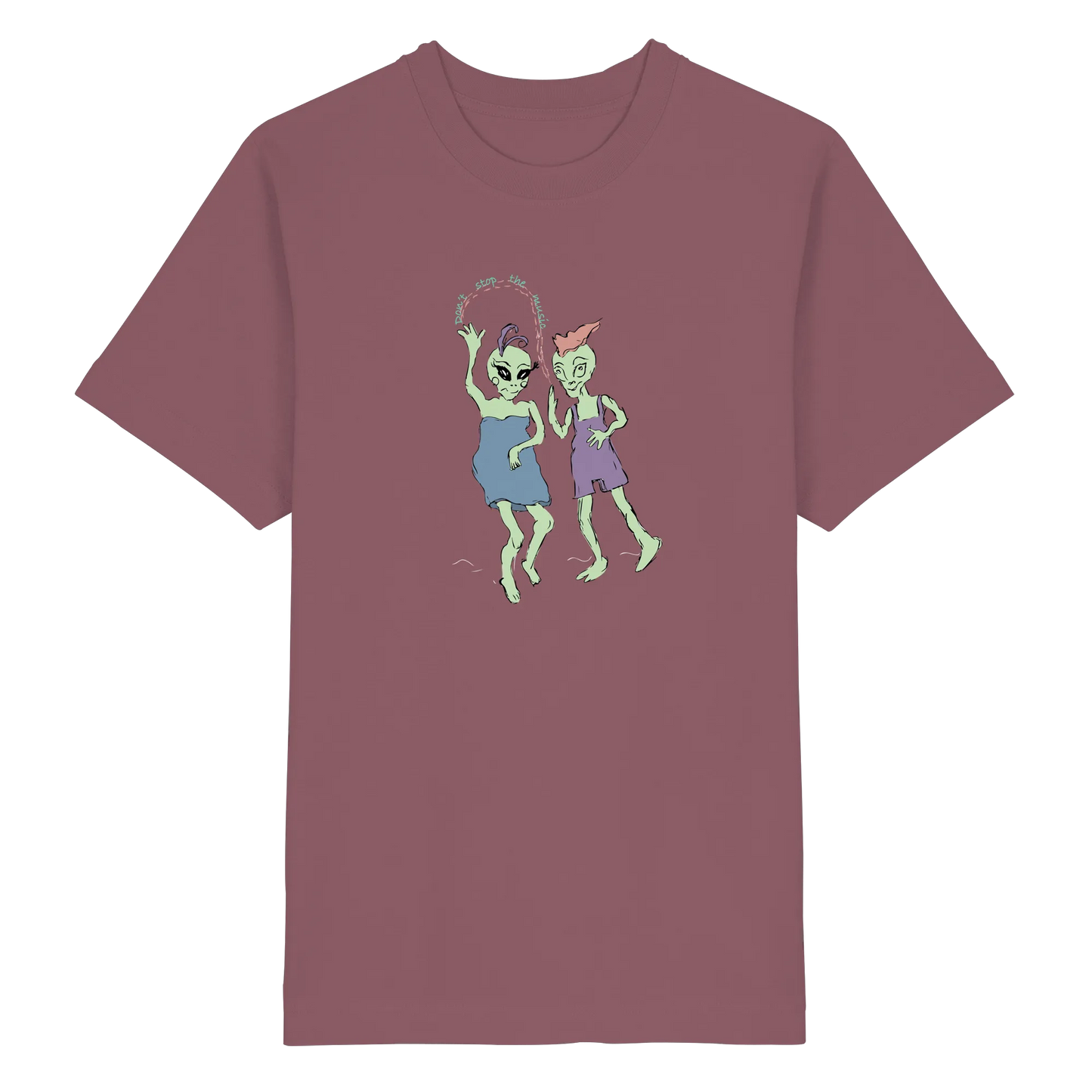 Dancing Aliens! - Heavy Oversized Organic Shirt