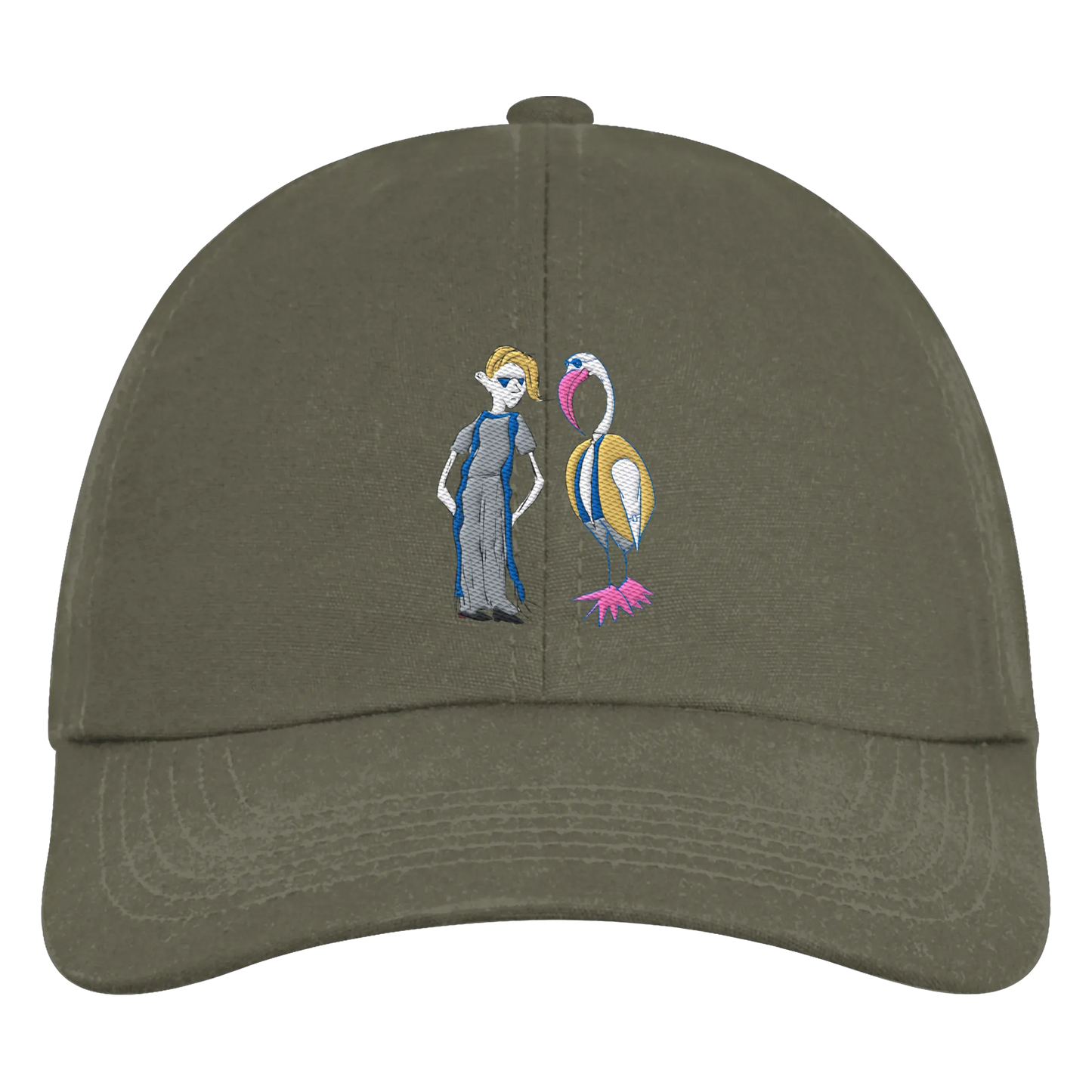 The Boy and the Heron Embroidery - Organic 6-Panel Cap