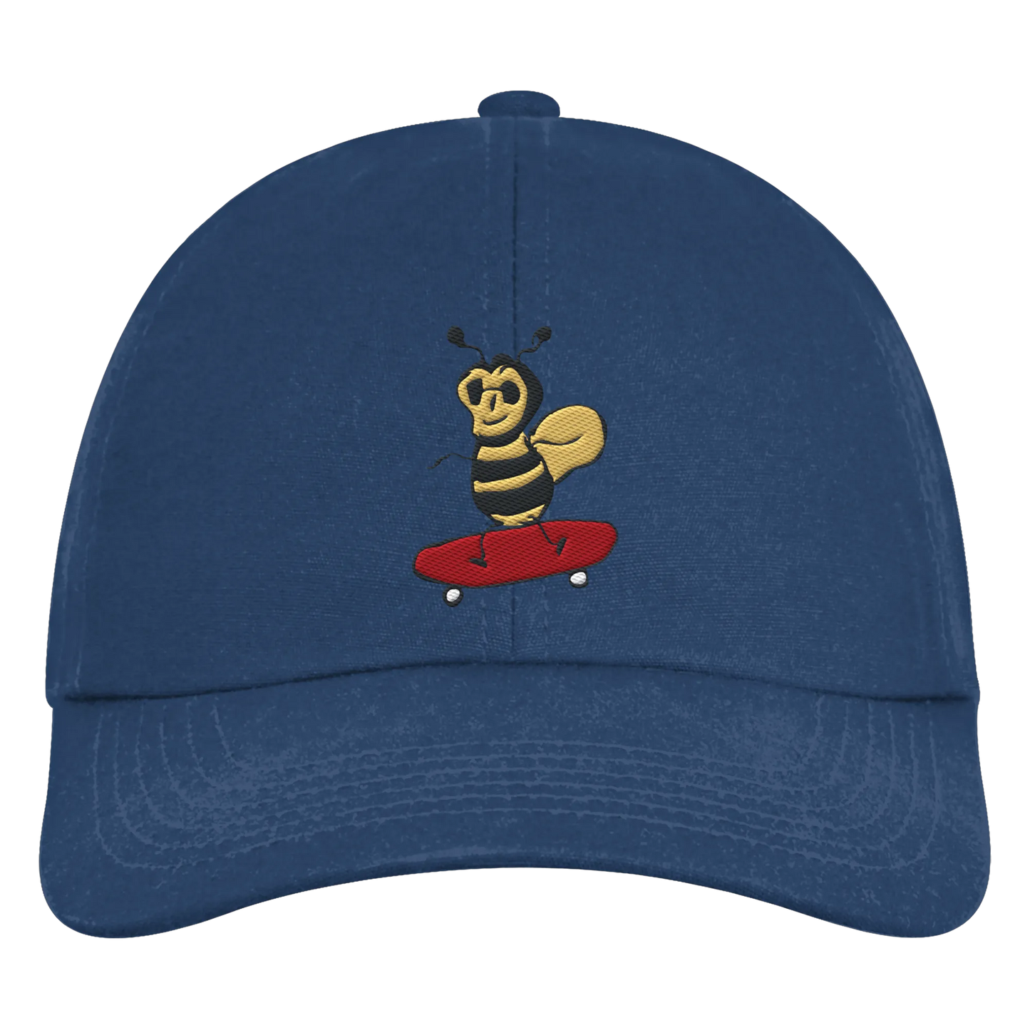 Rolling Bee Embroidered - Organic 6-Panel Cap