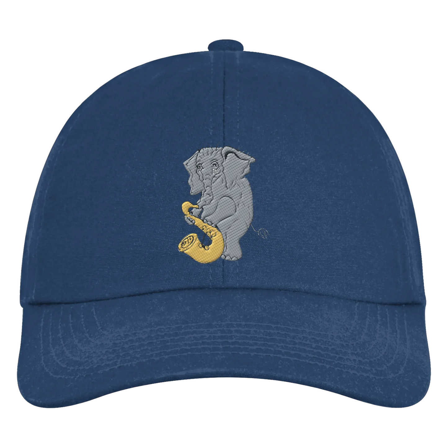 A sad elephant embroidered - Organic 6-Panel Cap