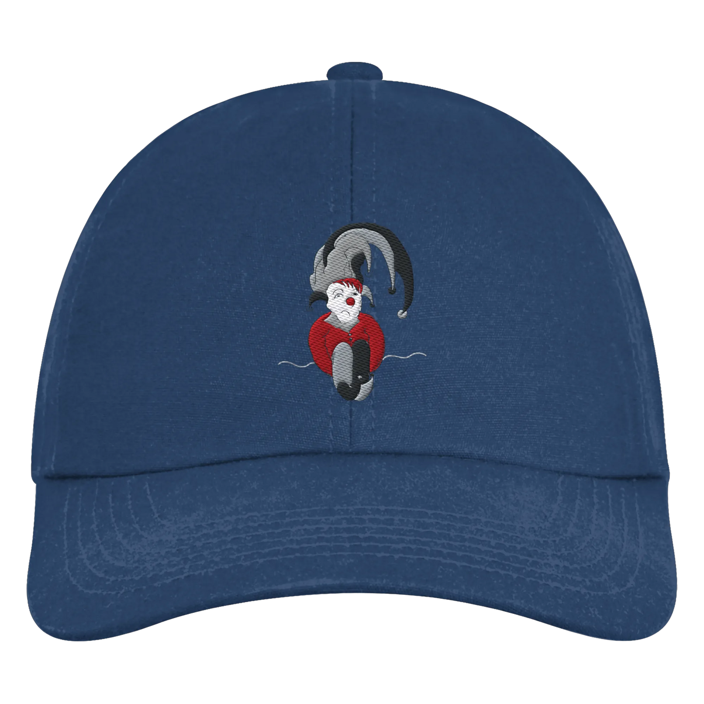 Blue Clown Embroidered - Organic 6-Panel Cap