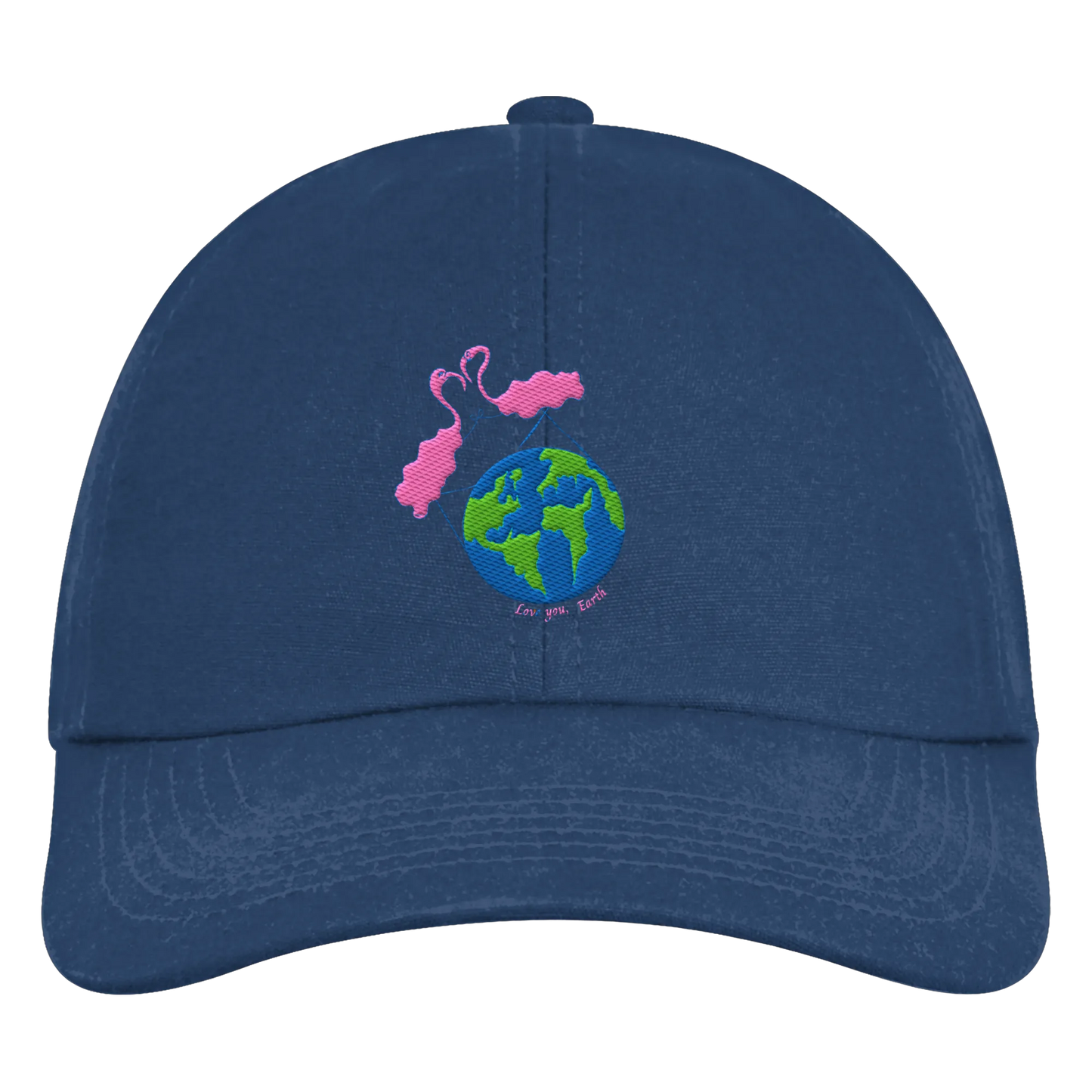 Love you Earth/ Embroidery - Organic 6-Panel Cap