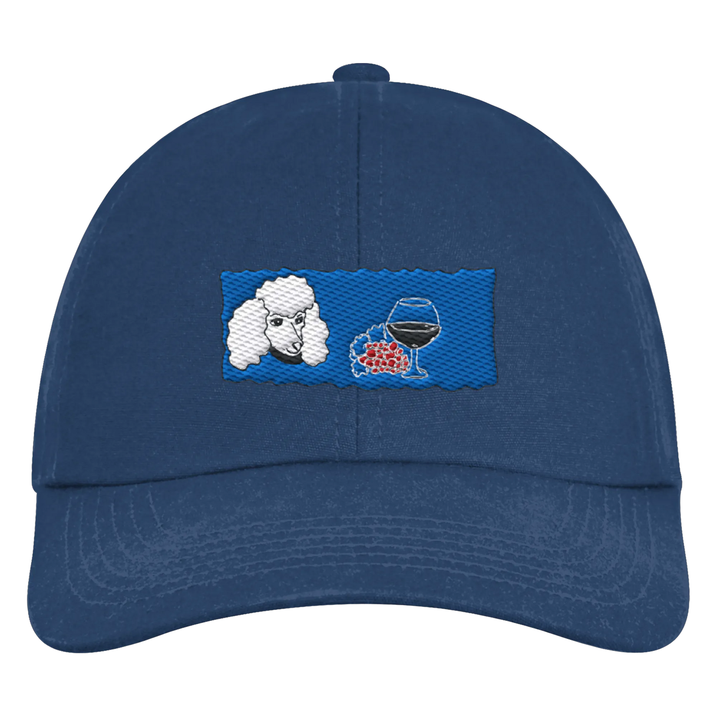 Wine Dog Embroidery - Organic 6-Panel Cap