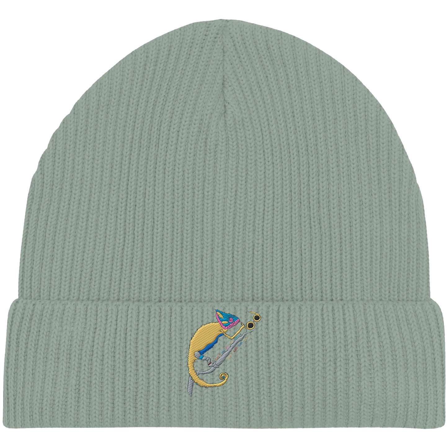 Don't call me Embroidery - Organic Fisherman Beanie