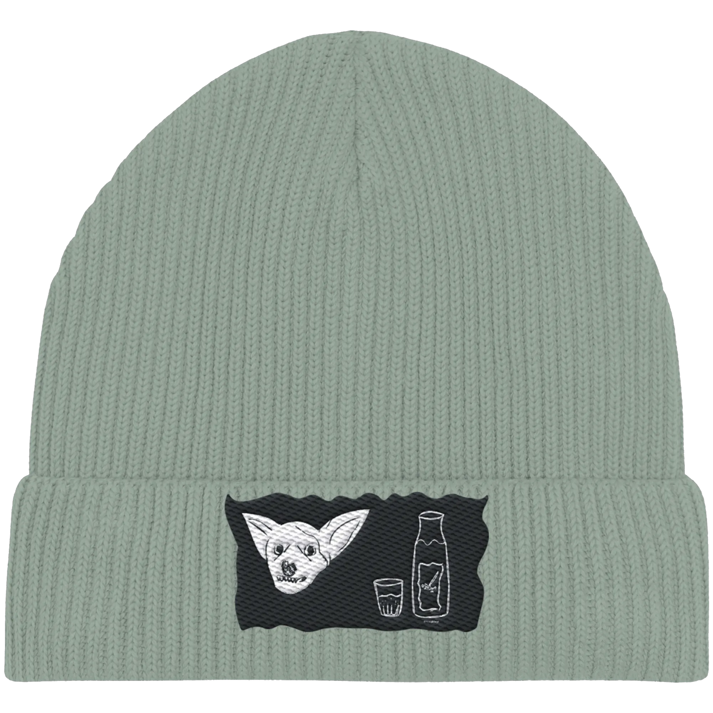 Aragh Sagi Embroidery - Organic Fisherman Beanie