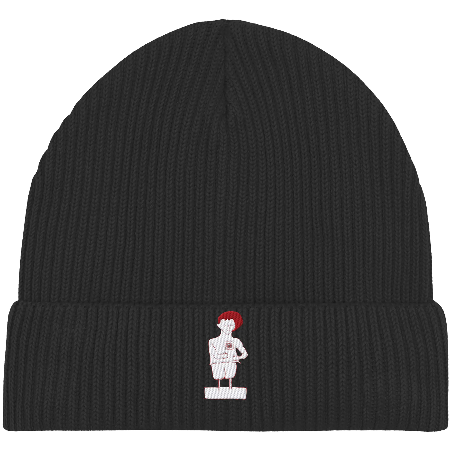 Connecting Embroidery - Organic Fisherman Beanie