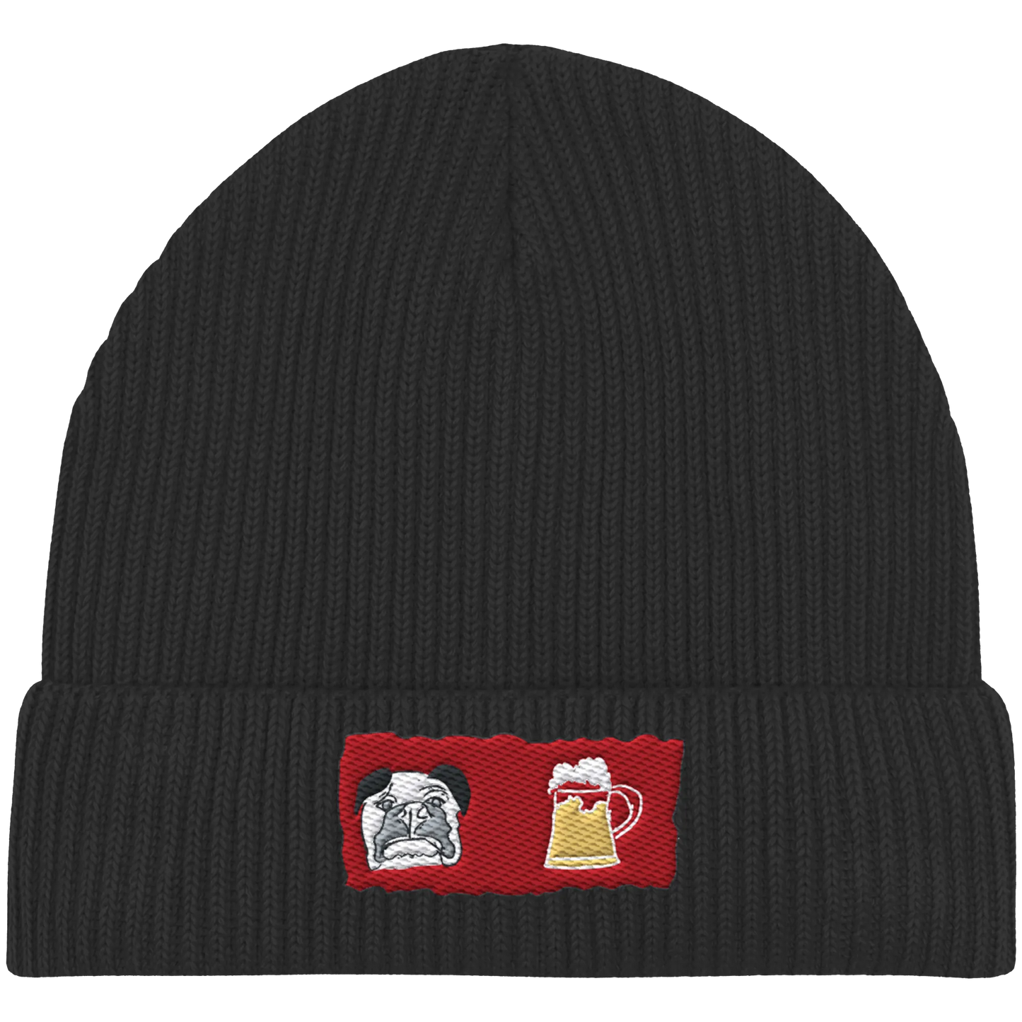 Bark and Brew Embroidery - Organic Fisherman Beanie
