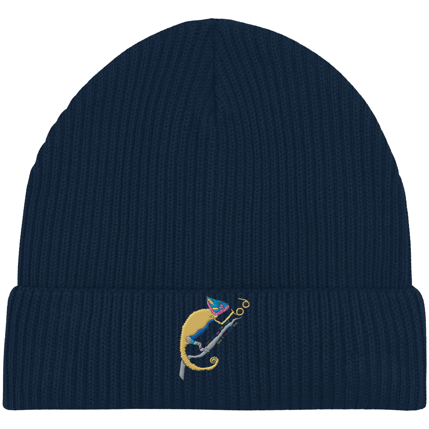 Don't call me Embroidery - Organic Fisherman Beanie