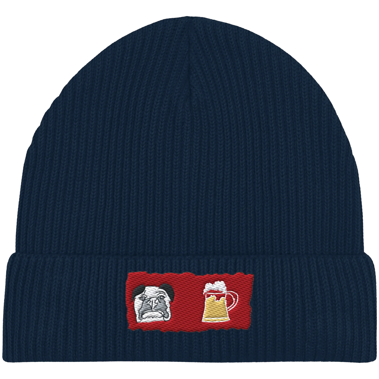 Bark and Brew Embroidery - Organic Fisherman Beanie