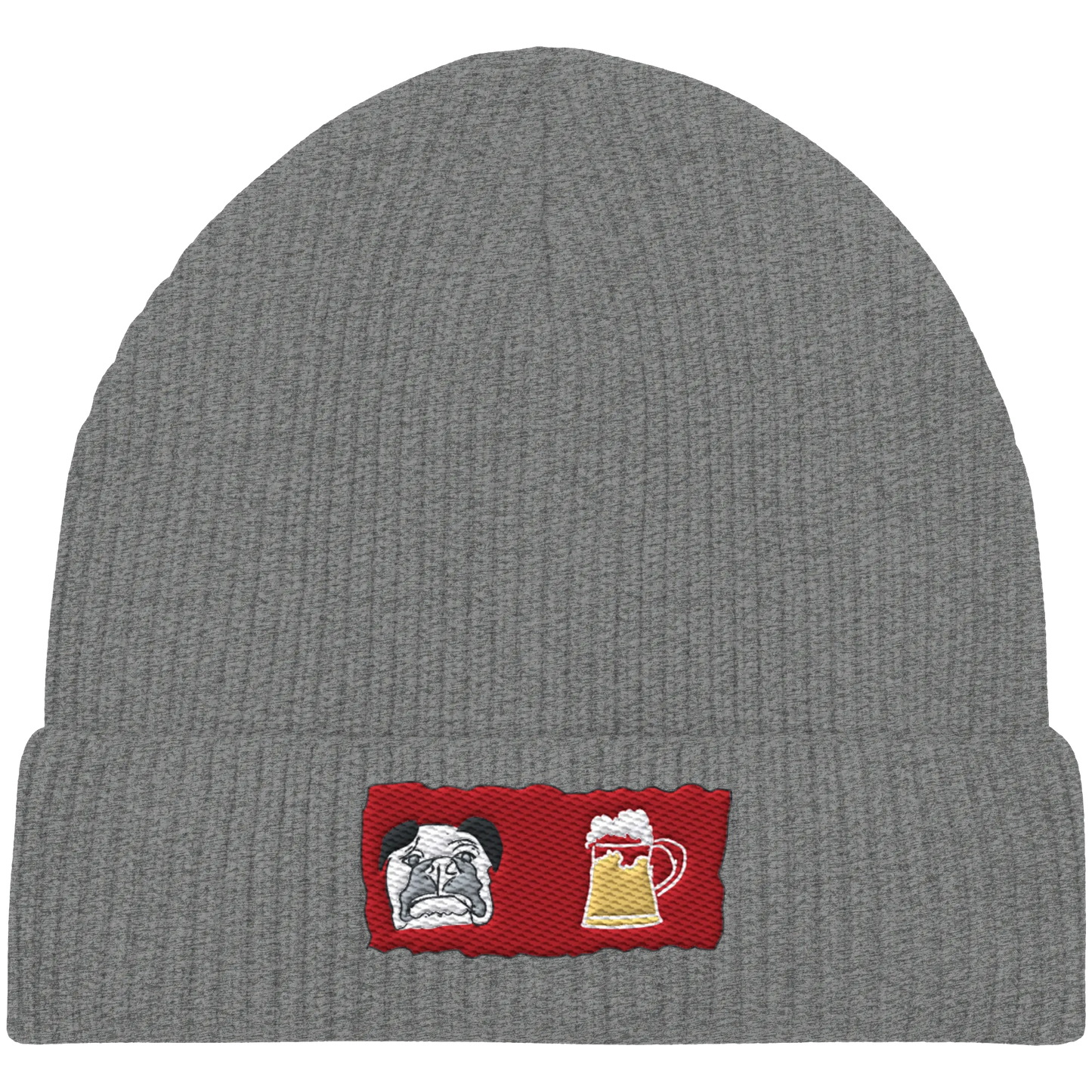 Bark and Brew Embroidery - Organic Fisherman Beanie