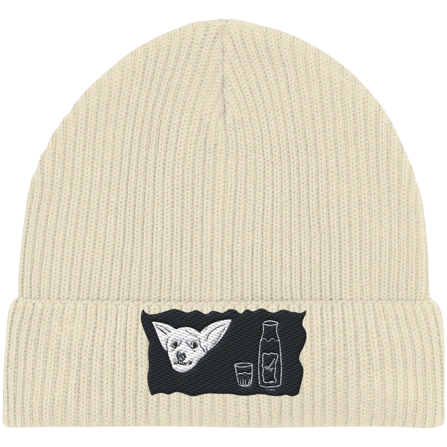 Aragh Sagi Embroidery - Organic Fisherman Beanie