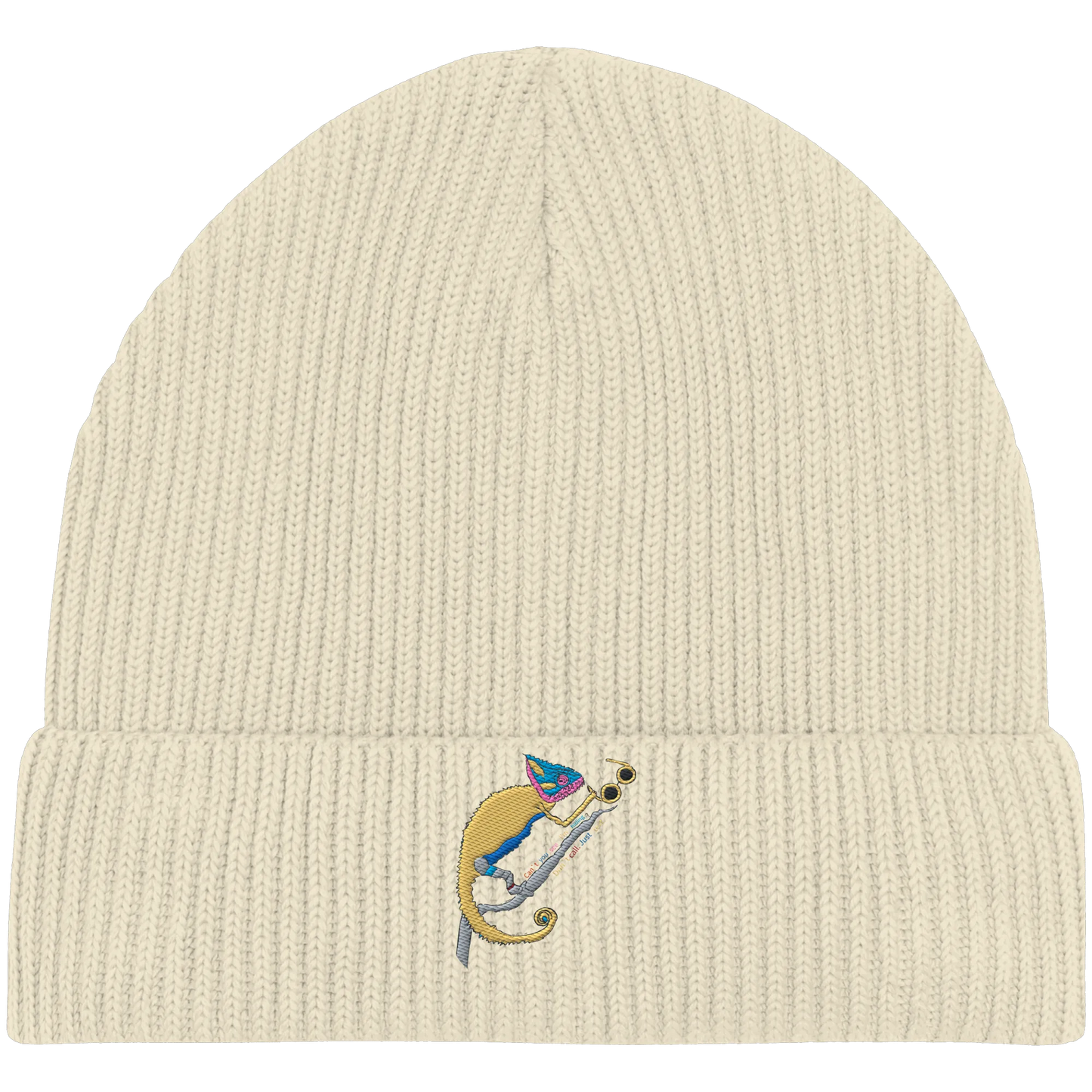 Don't call me Embroidery - Organic Fisherman Beanie