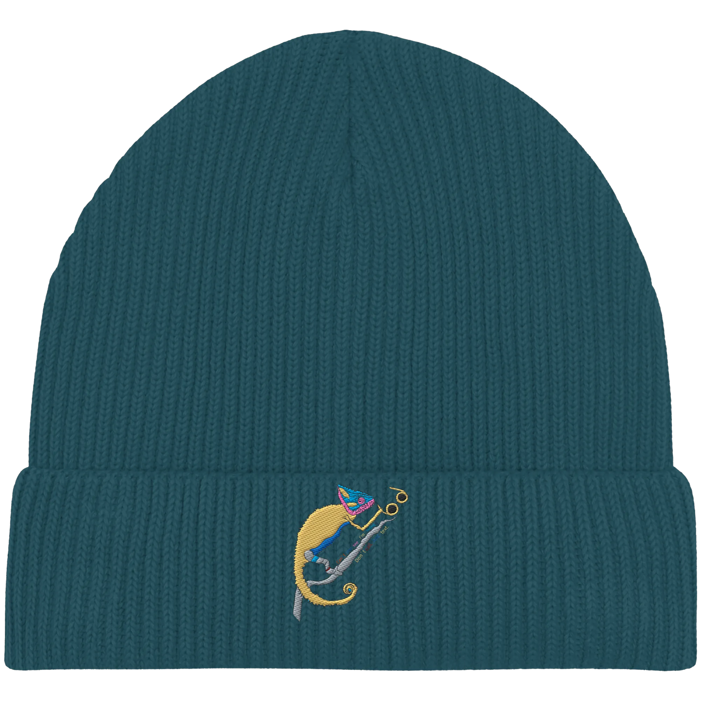 Don't call me Embroidery - Organic Fisherman Beanie