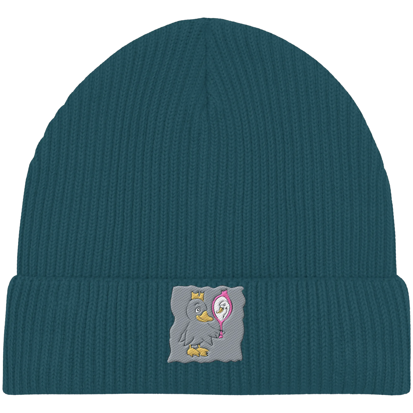too Narcissist to care/ Embroidery - Organic Fisherman Beanie