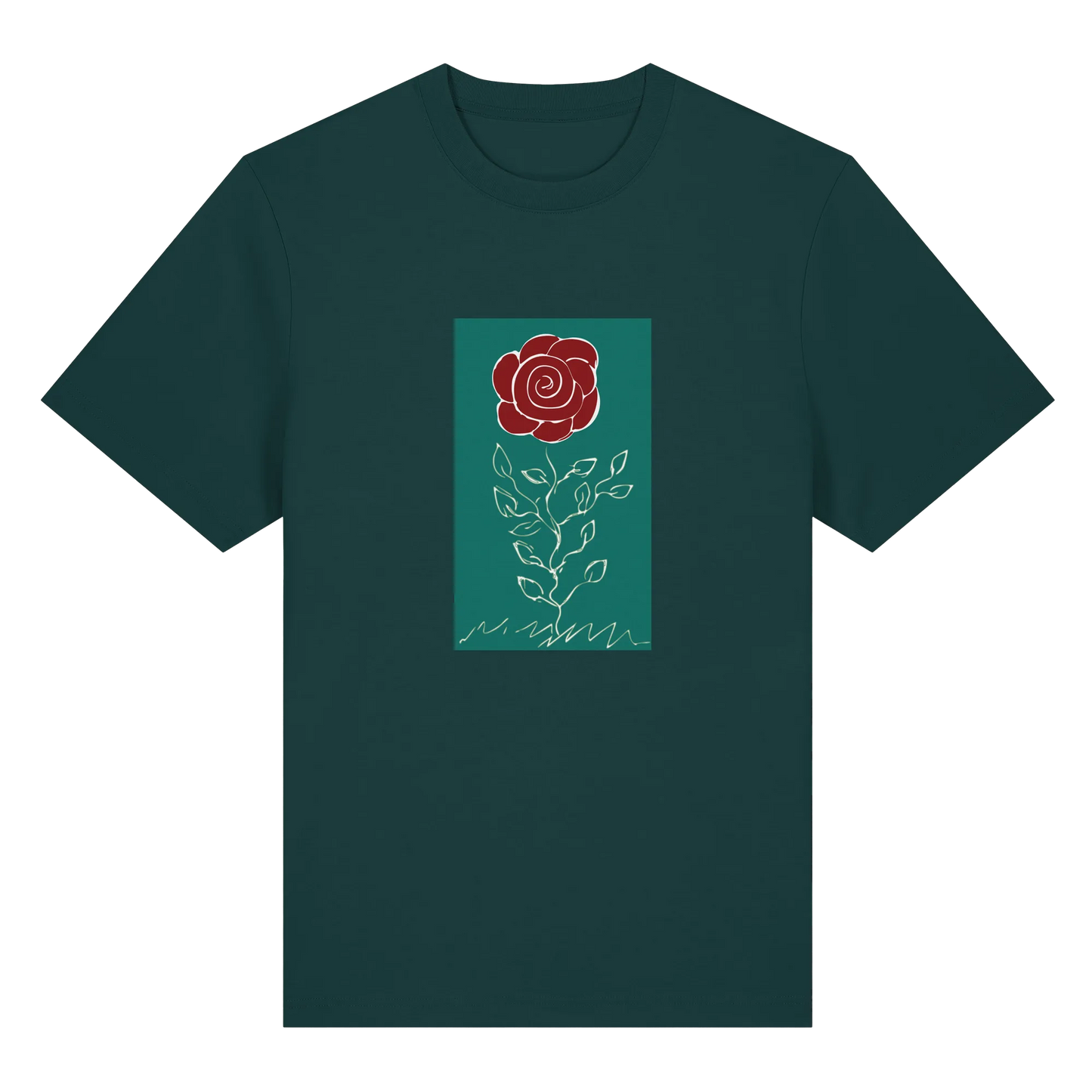 Rose - Organic Heavy T-Shirt