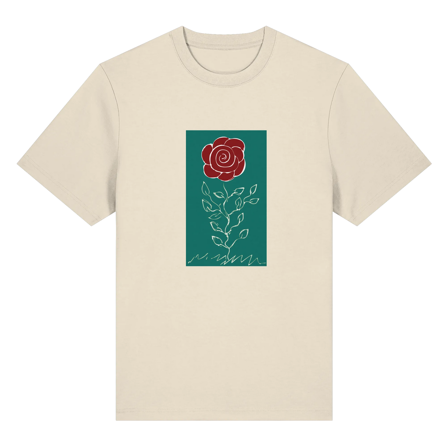 Rose - Organic Heavy T-Shirt