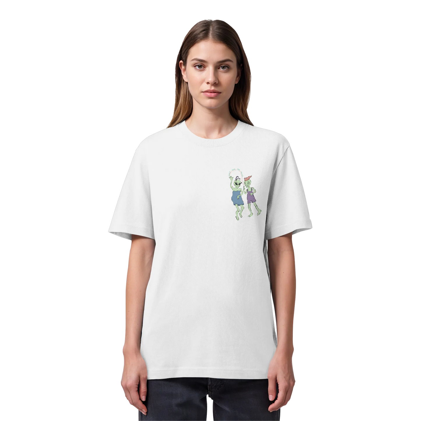 Dancing Aliens! - Organic Heavy T-Shirt