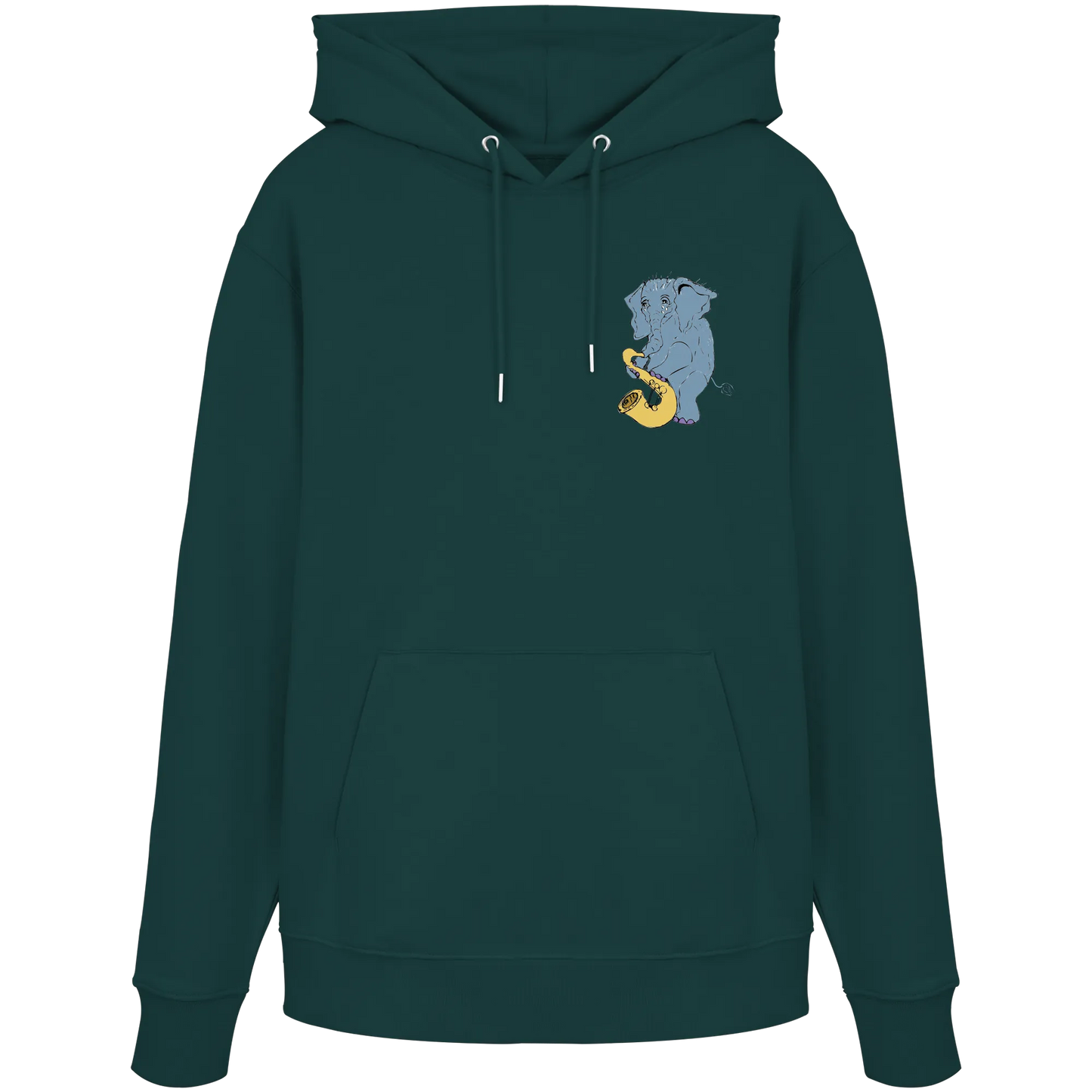 A sad Elephant - Organic Hoodie
