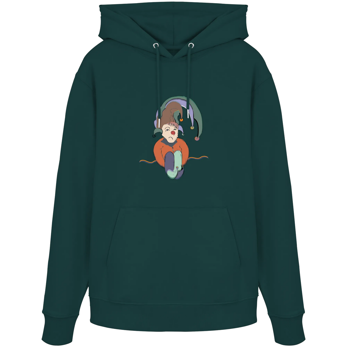 Blue Clown - Organic Hoodie