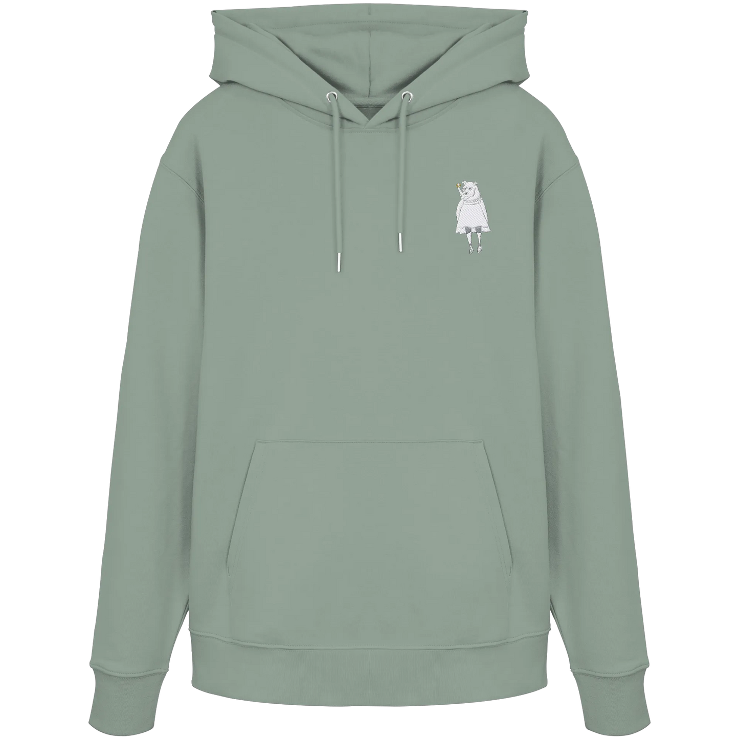 Rhino Embroidery - Organic Hoodie (Stick)