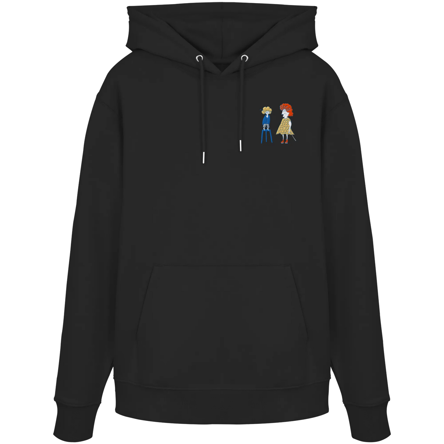 Grandma Embroidery - Organic Hoodie (Stick)