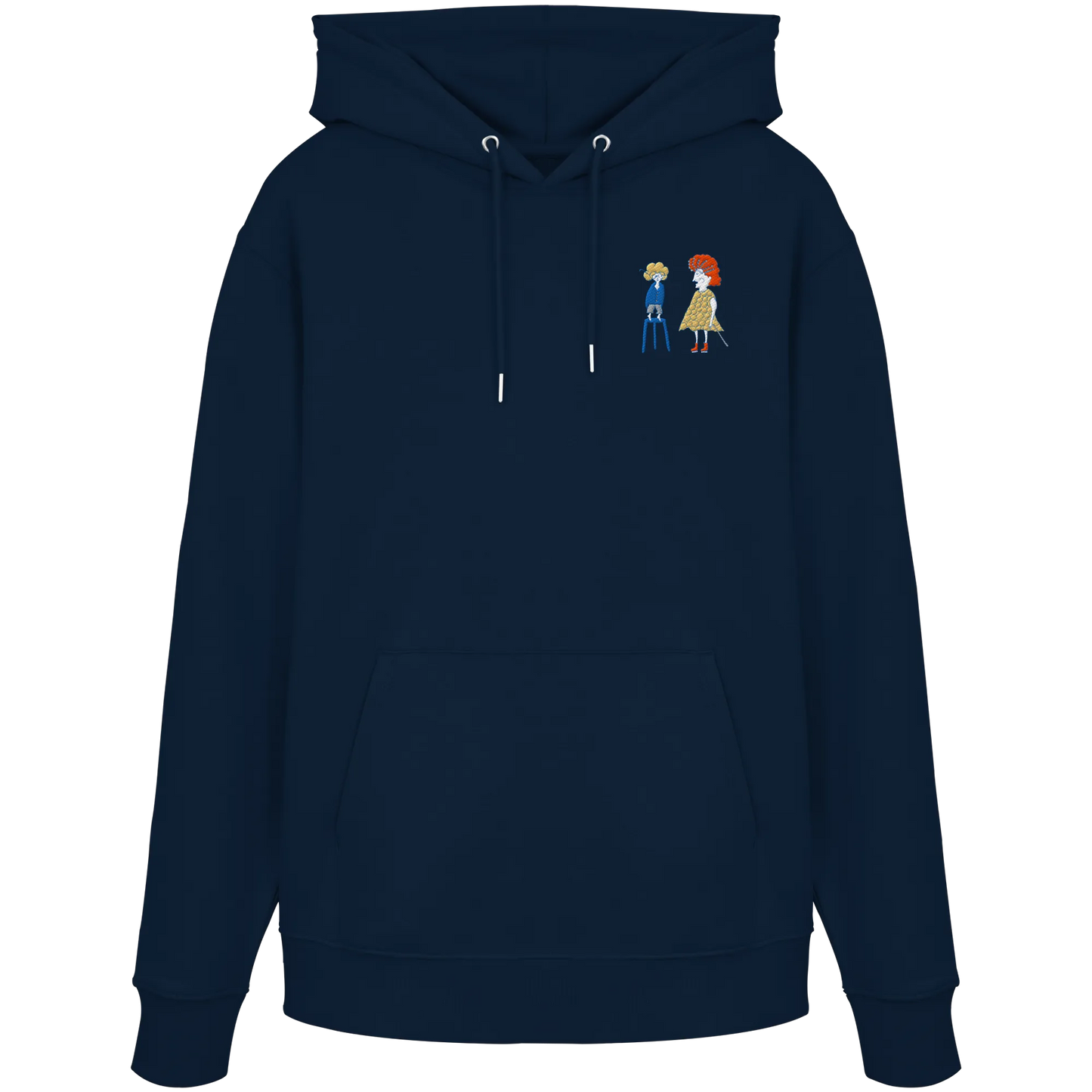 Grandma Embroidery - Organic Hoodie (Stick)