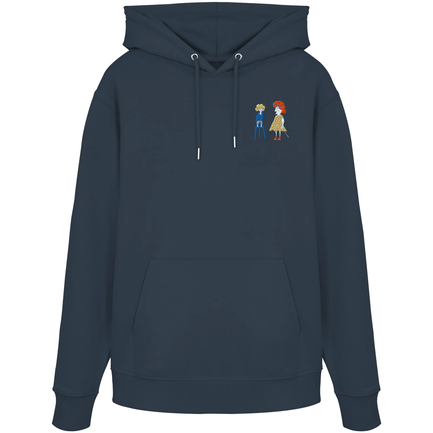 Grandma Embroidery - Organic Hoodie (Stick)