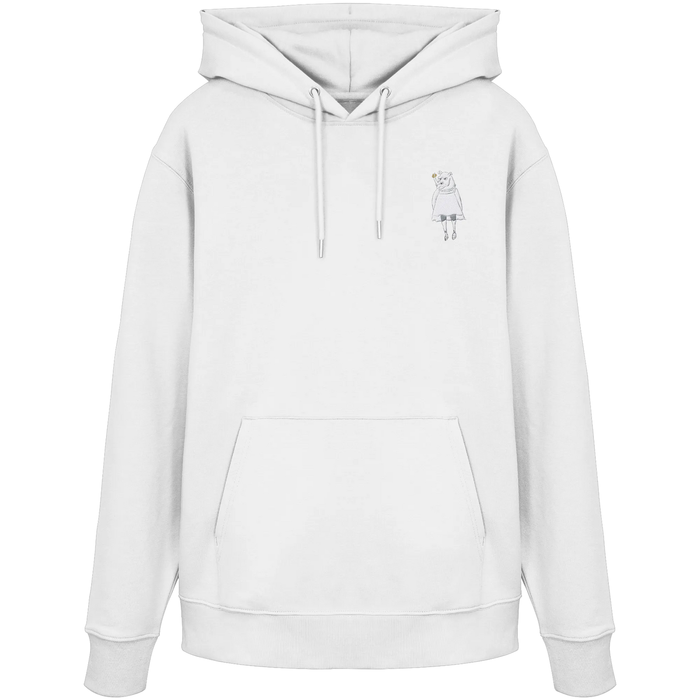 Rhino Embroidery - Organic Hoodie (Stick)