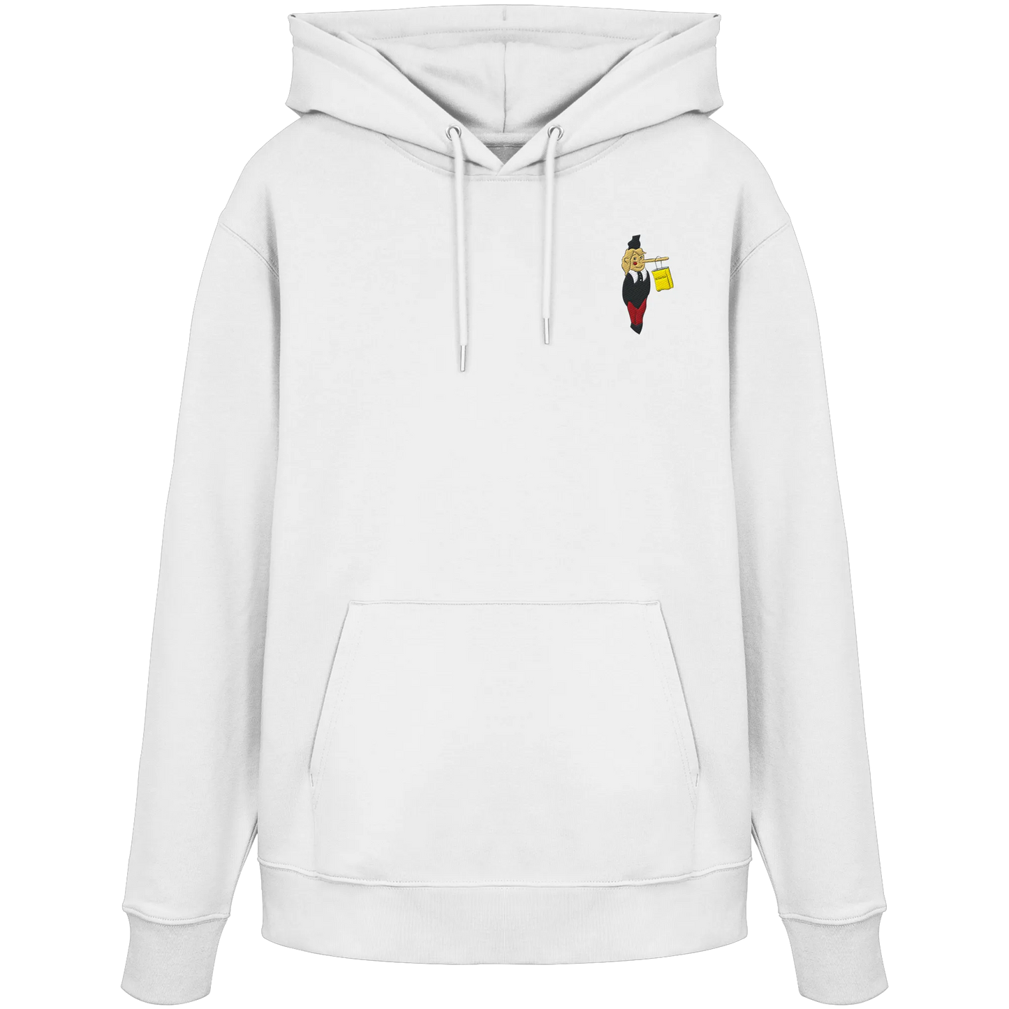 Pinocchio Embroidery - Organic Hoodie (Stick)