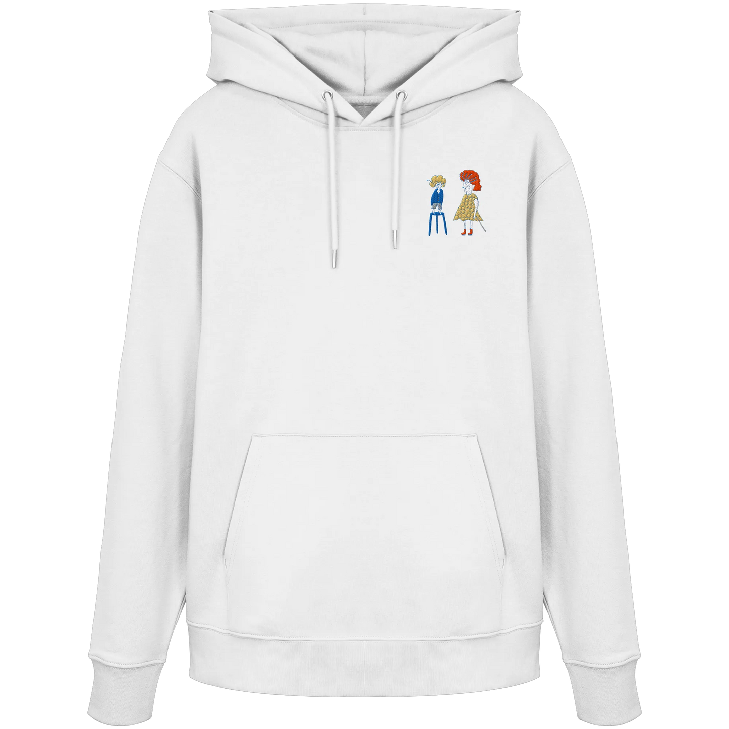 Grandma Embroidery - Organic Hoodie (Stick)