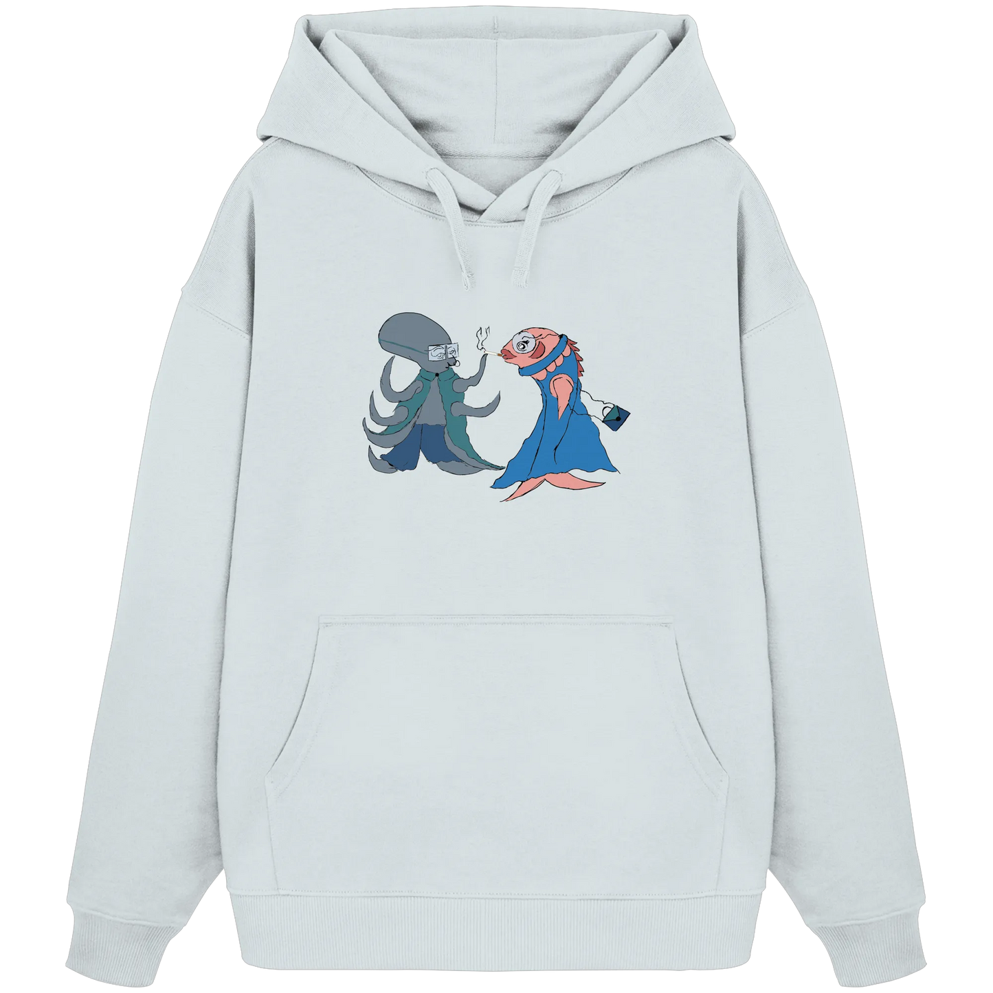 Octopus Dialogue - Organic Oversize Hoodie